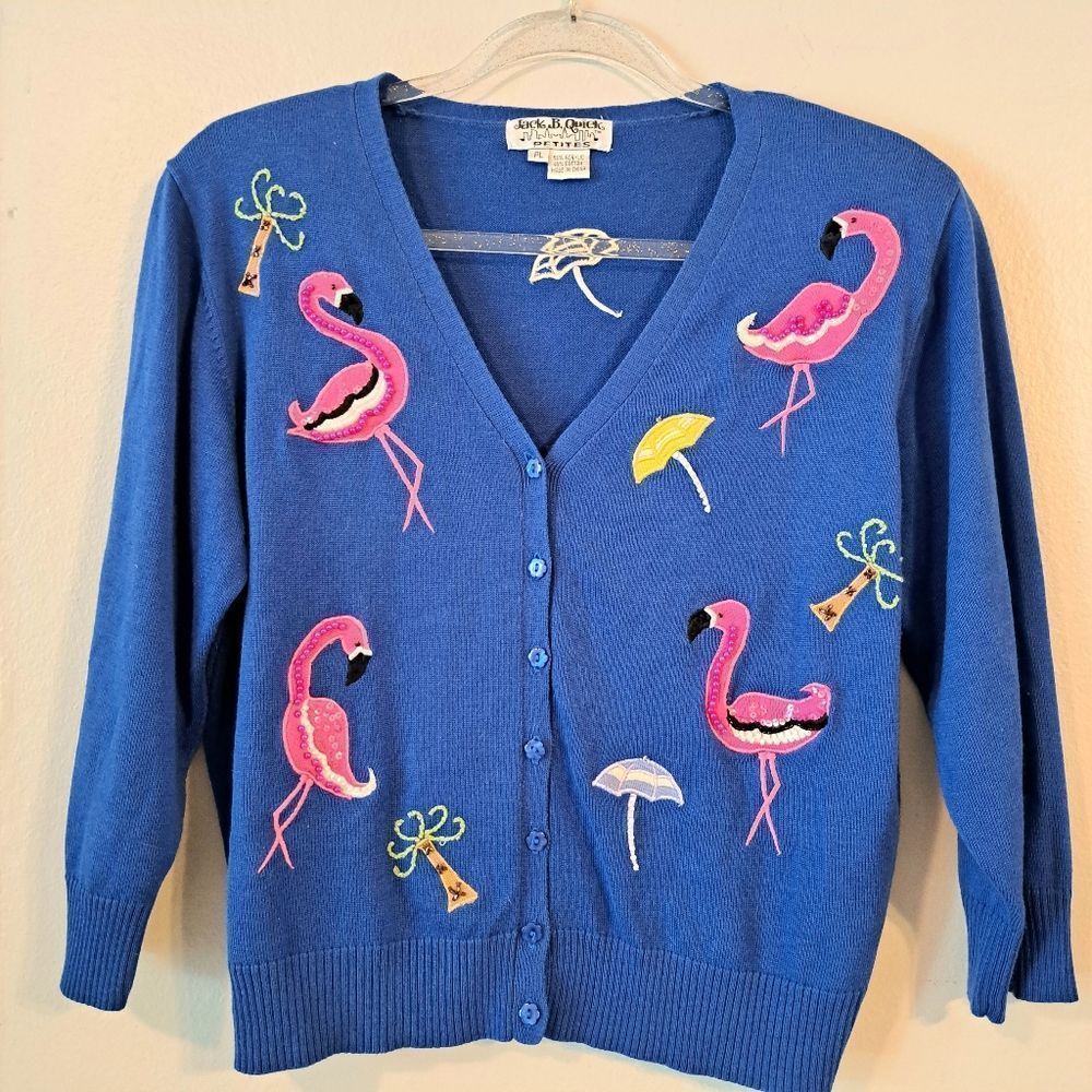 Vintage Jack B. Quick Flamigo Cardigan (A08)